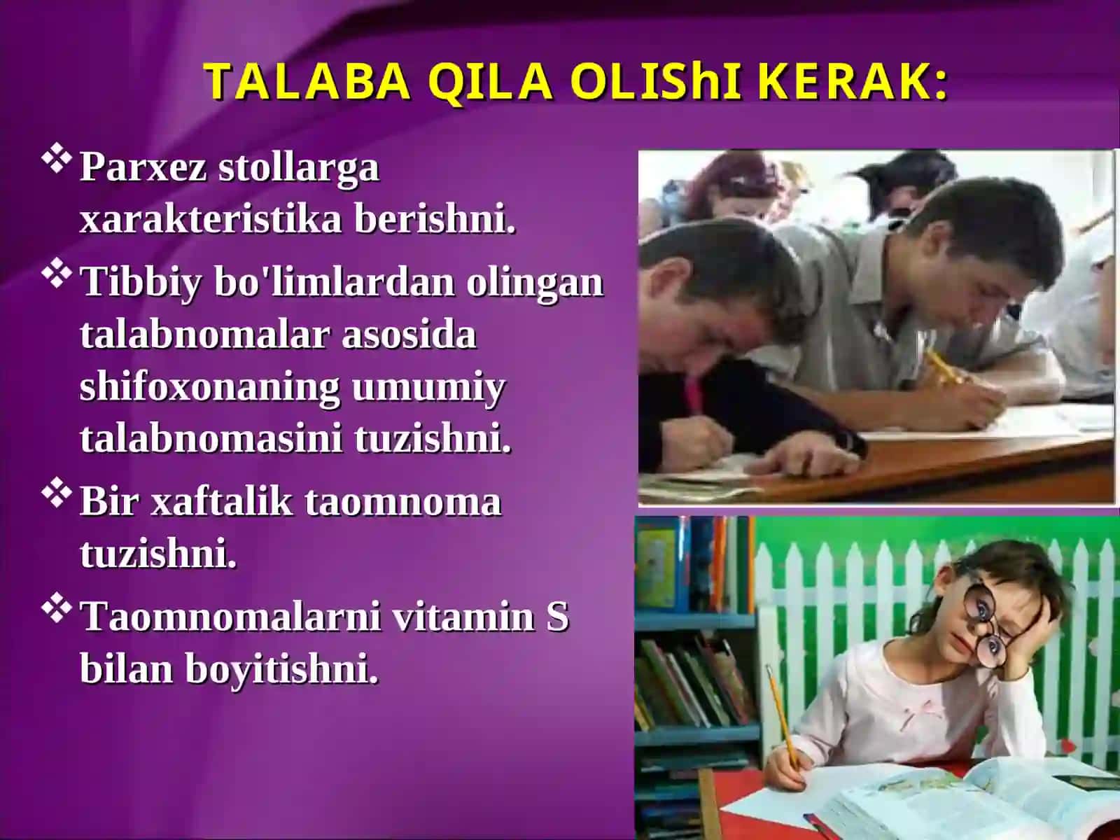 GIGIENIK BAHO BERISh MAVZUSI 4