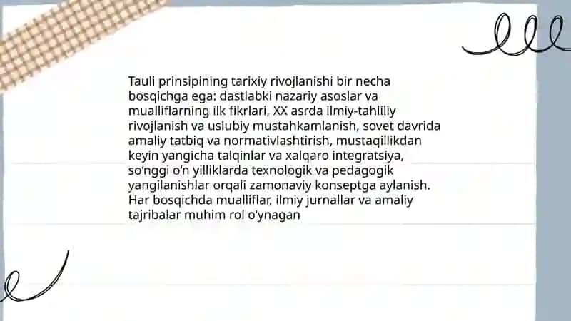 Tauli prinsipi 4