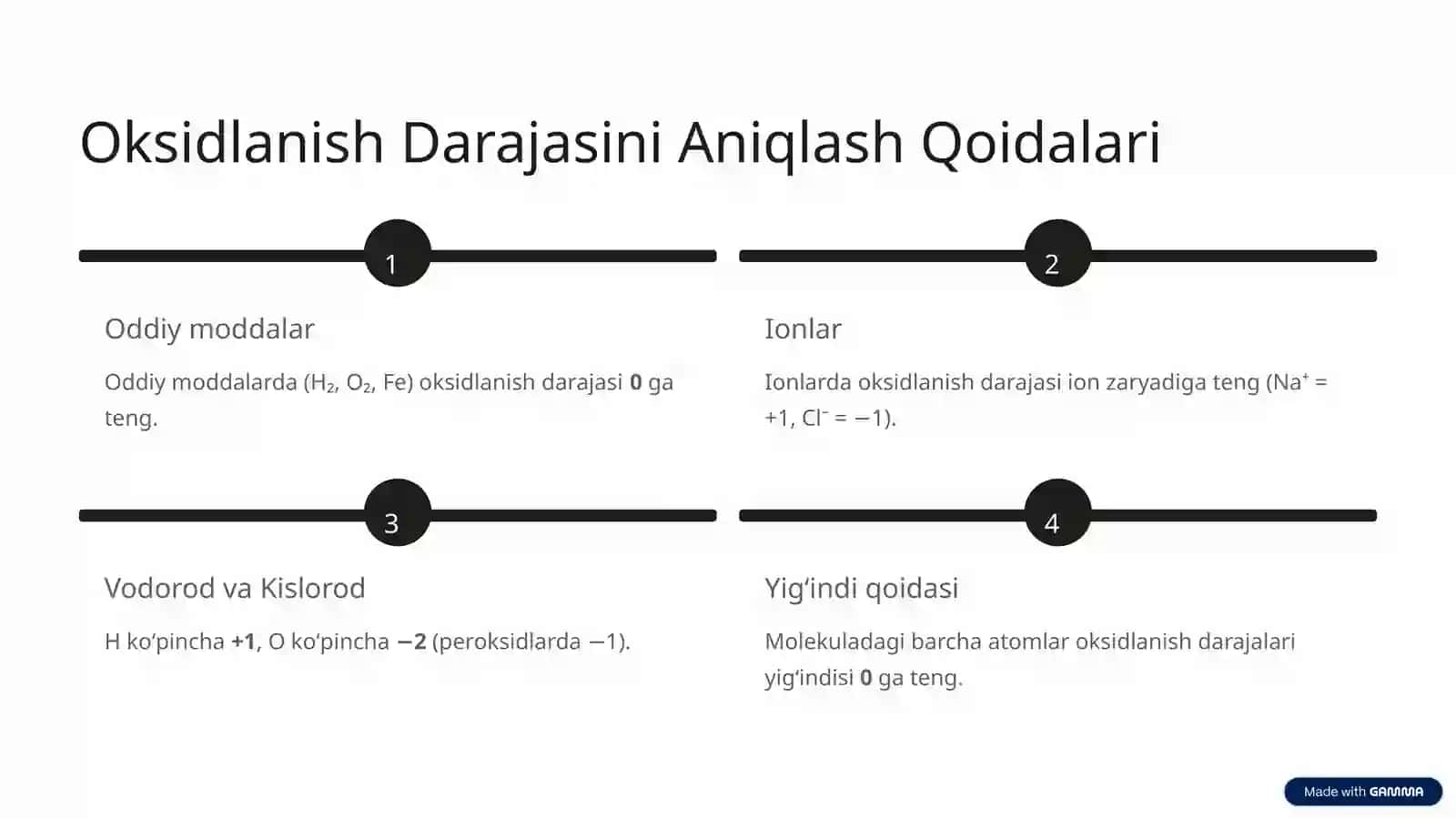 Oksidlanish-Qaytarilish Reaksiyalari 4