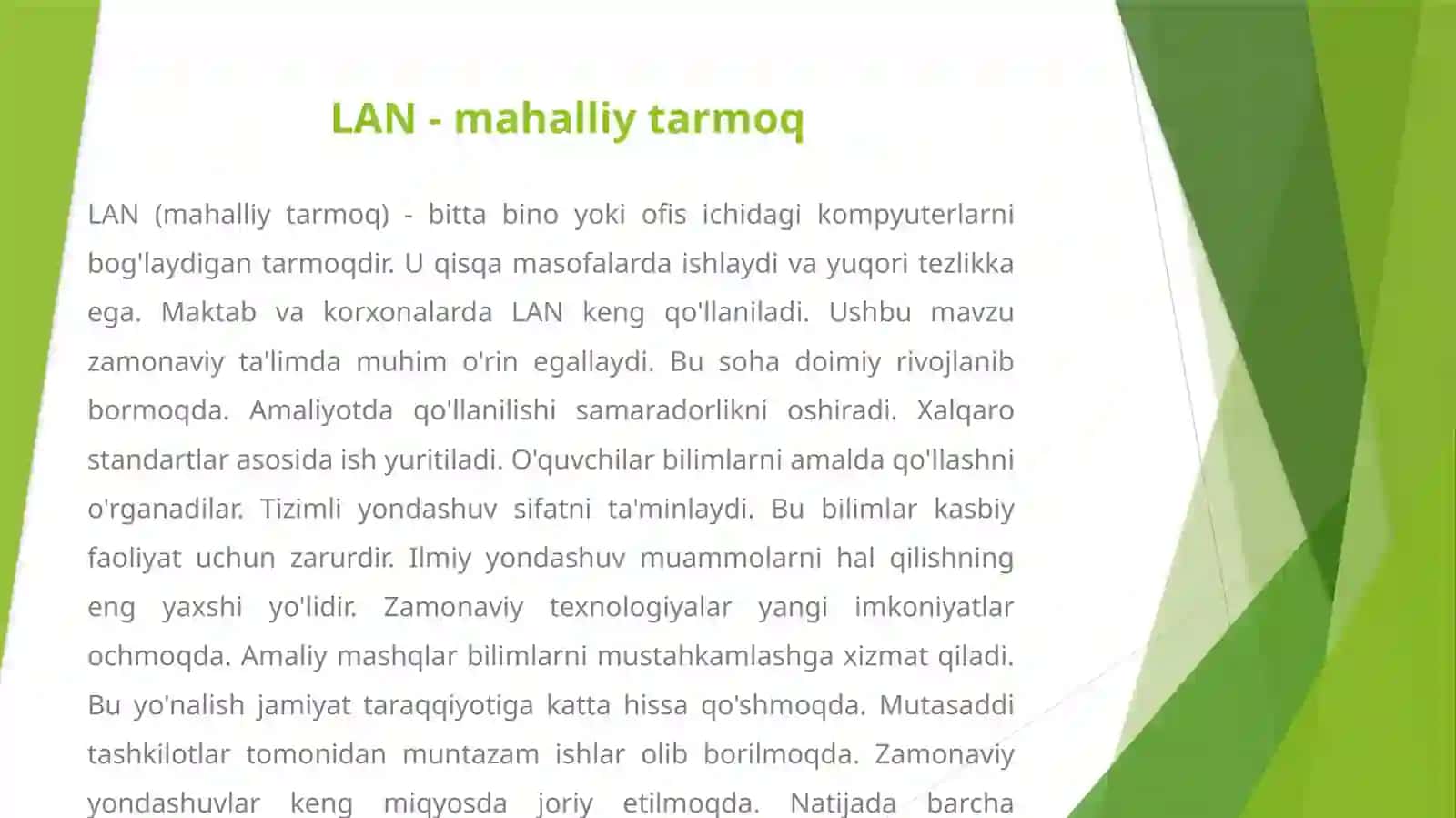 Kompyuter tarmog'i tushunchasi 4