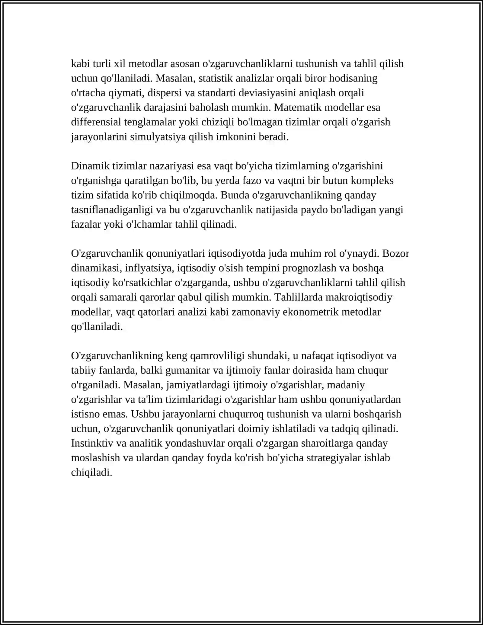 O'zgaruvchanlik Qonuniyatları 4