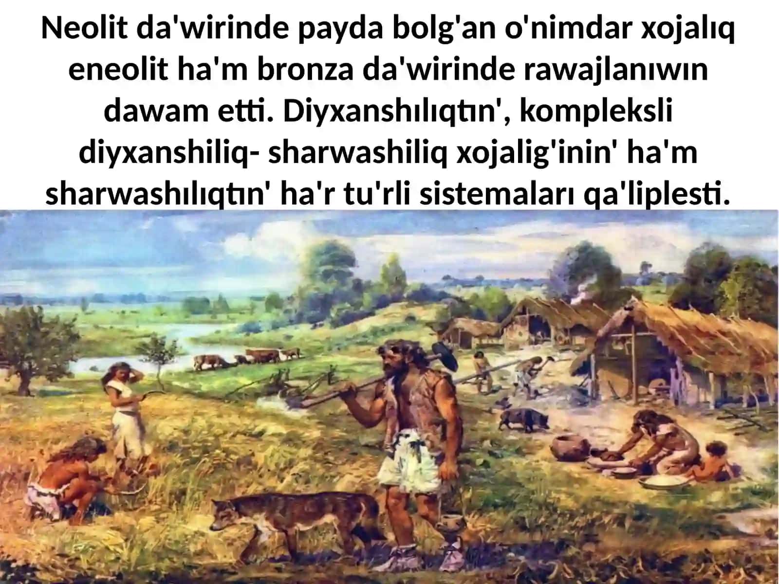 O'nimdar xojalıqtın' rawajlanıwı 4