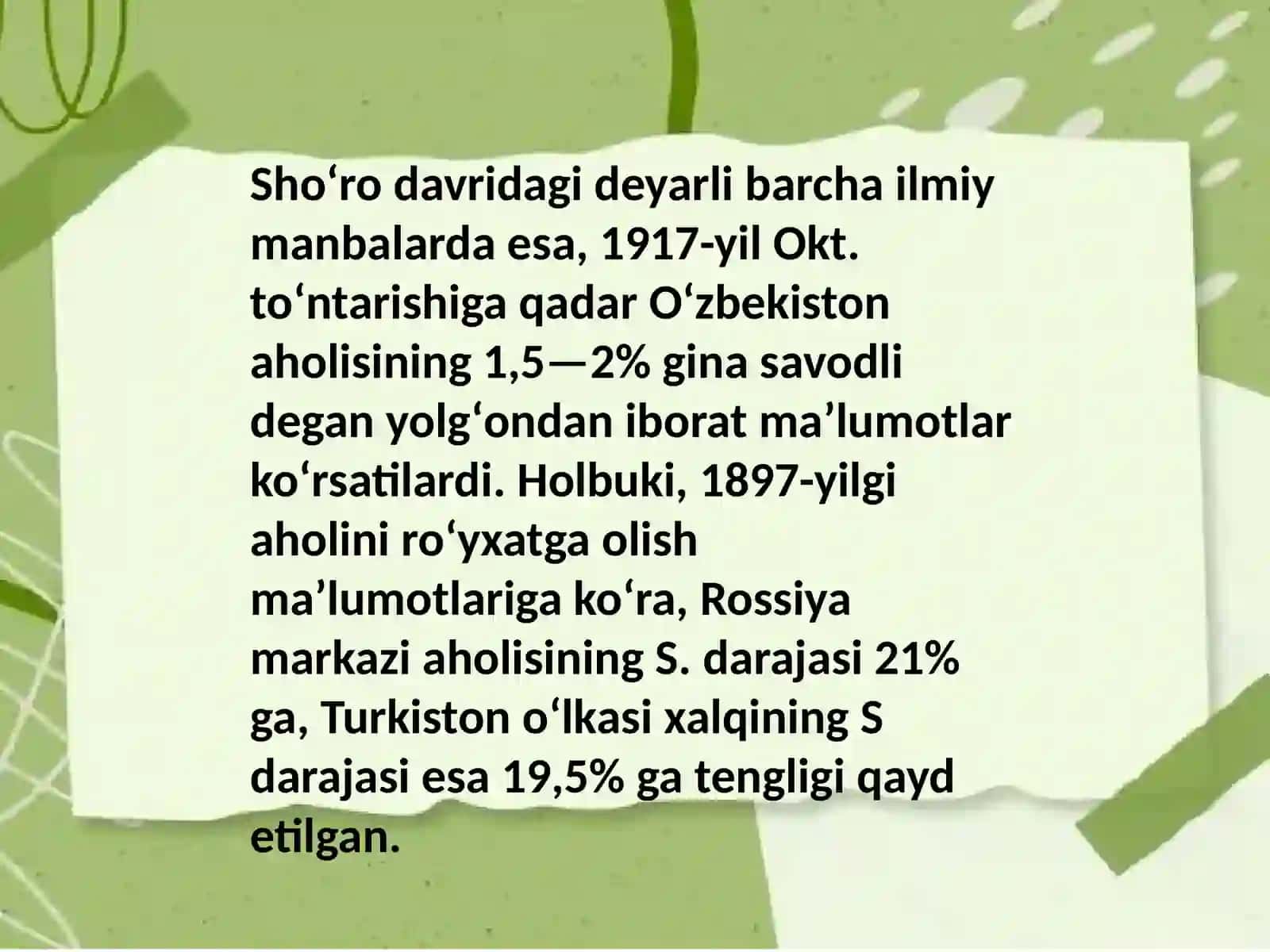 Sotsiolingvistika tarmoqlari.  Sotsiolingvistikada savodxonlik muammosi 4