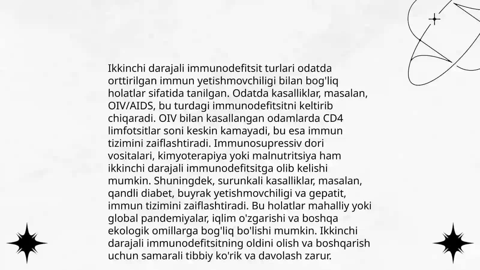 Immunodefitsitlar, tasnifi. Vaksinalar va immunologik zardoblar. Klassifikatsiyasi, ishlatilishi va asoratlari 4