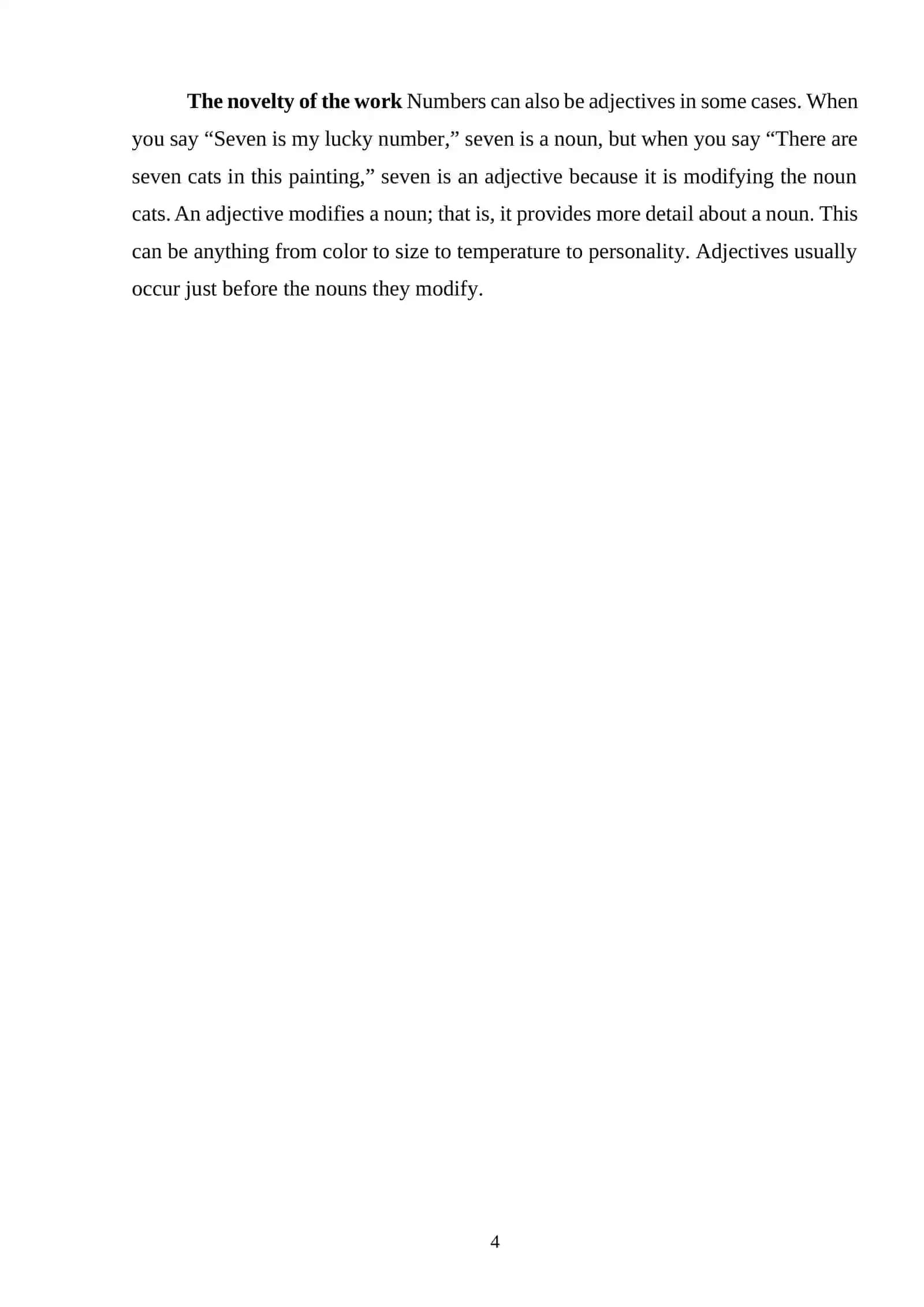 ADJECTIVES 4