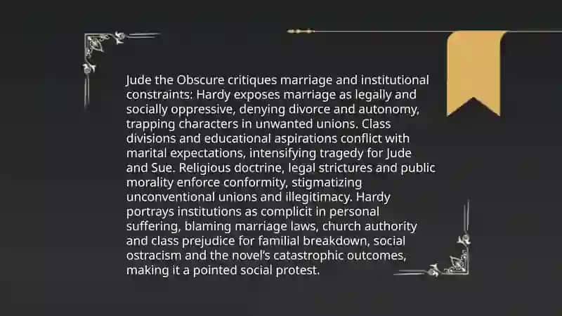 Tragedy and Social Criticism in Thomas Hardy’s Novels 4