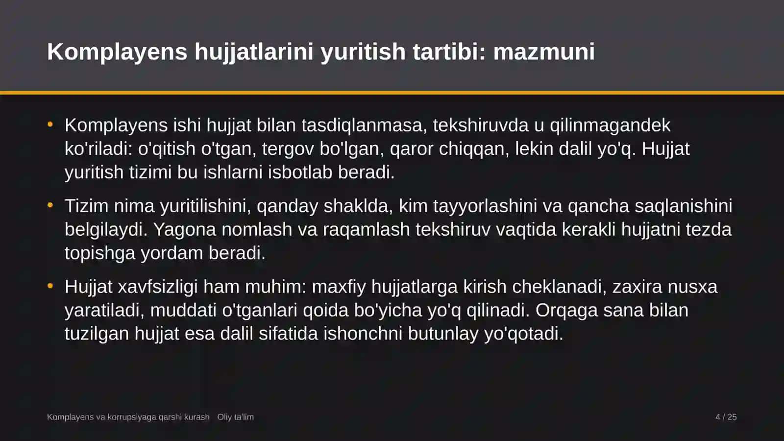 davlat korxonalarida komplayens bo'yicha hujjatlarni yuritish tartibi 9290 4