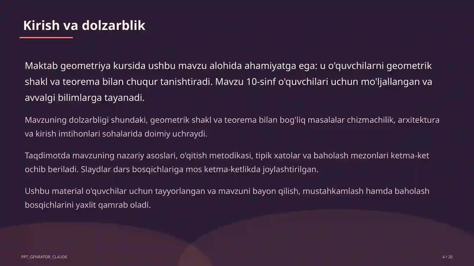 Fazoda perpendikulyarlik: uch perpendikulyar teoremasi (10-sinf) 4
