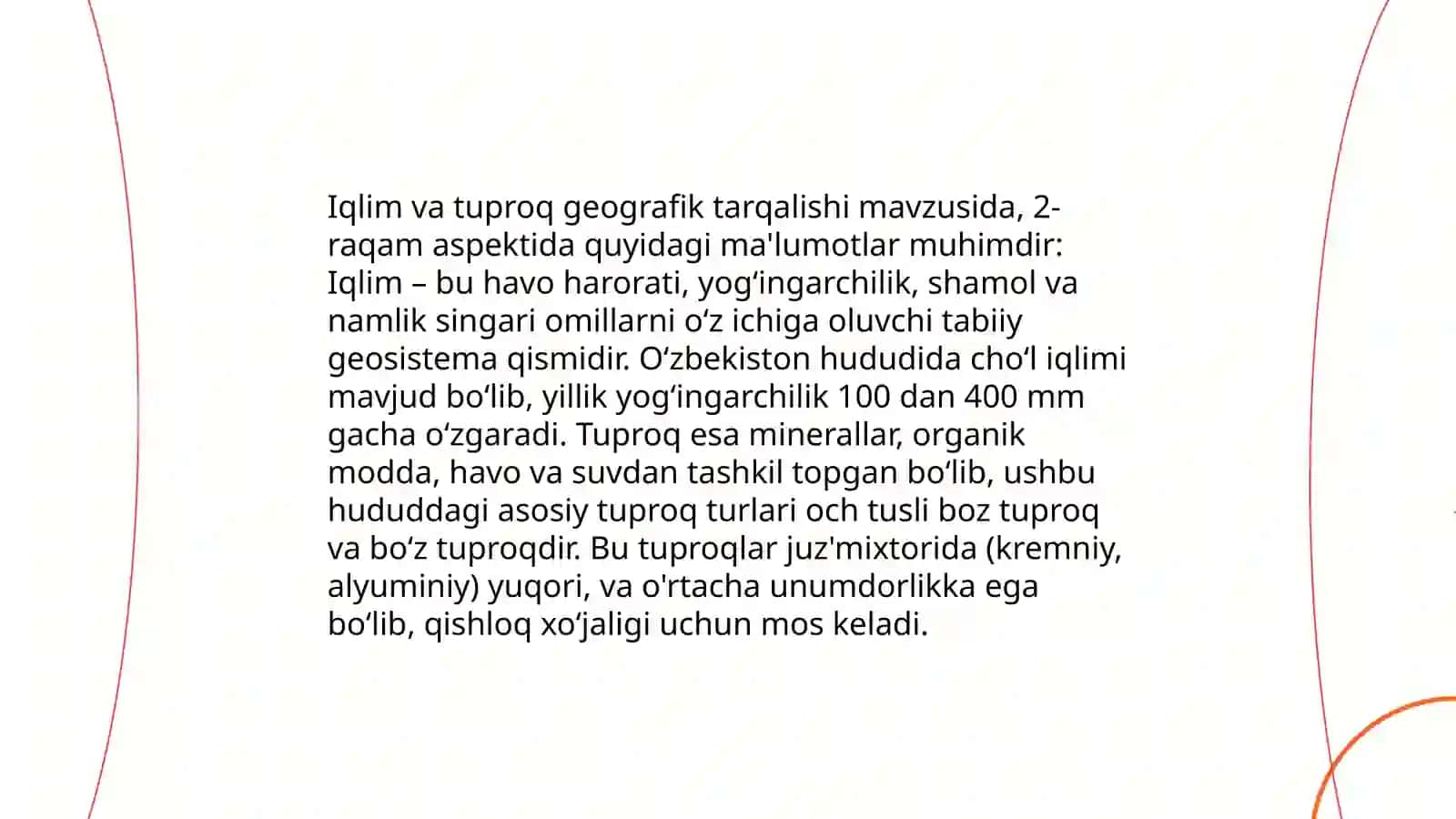 Tuproqlar geografik tarqalishining asosiy qonuniyatlari 4