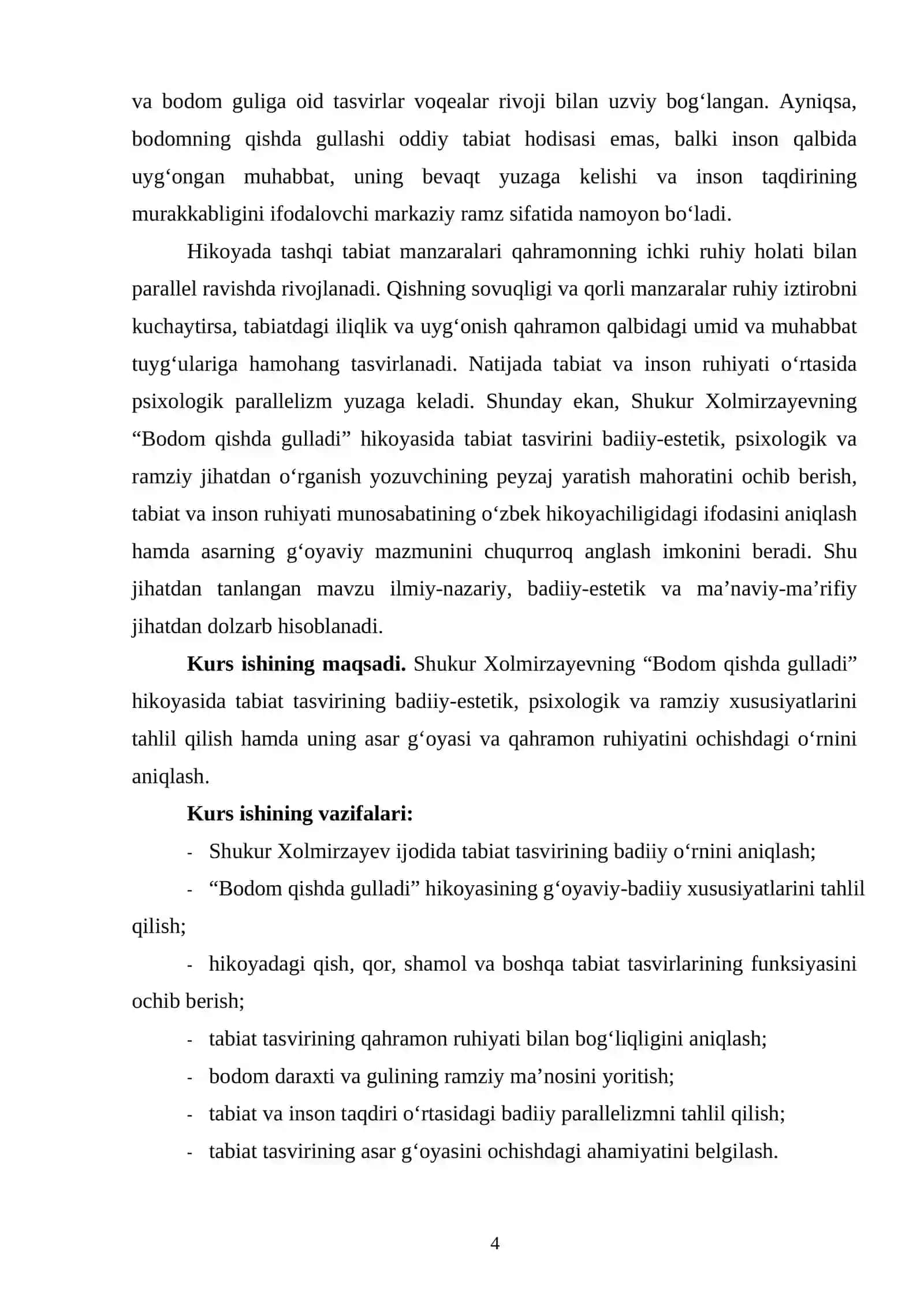 SHUKUR XOLMIRZAYEVNING “BODOM QISHDA GULLADI” HIKOYASIDA TABIAT TASVIRI 4
