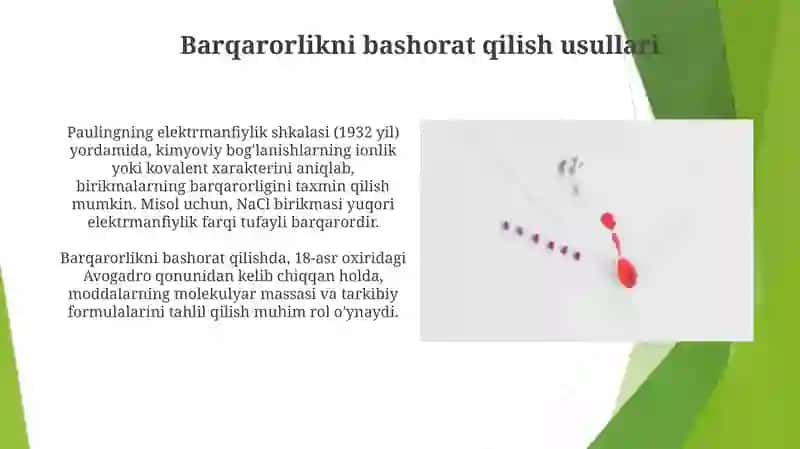 Barqaror va beqaror birikmalar 4