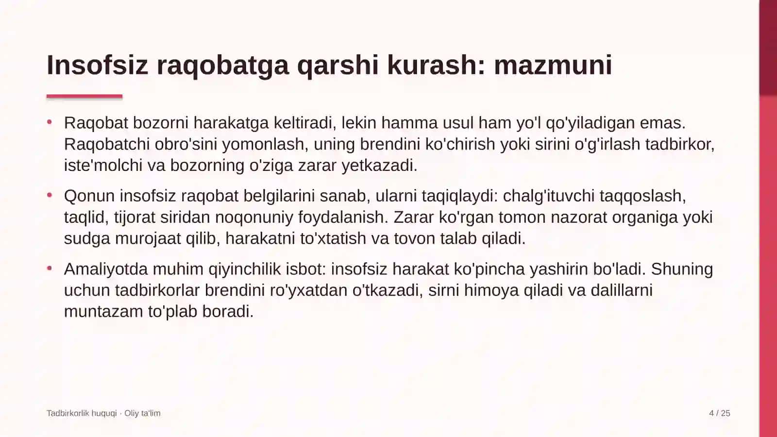 Fintex kompaniyalarida insofsiz raqobatga qarshi kurashish 4