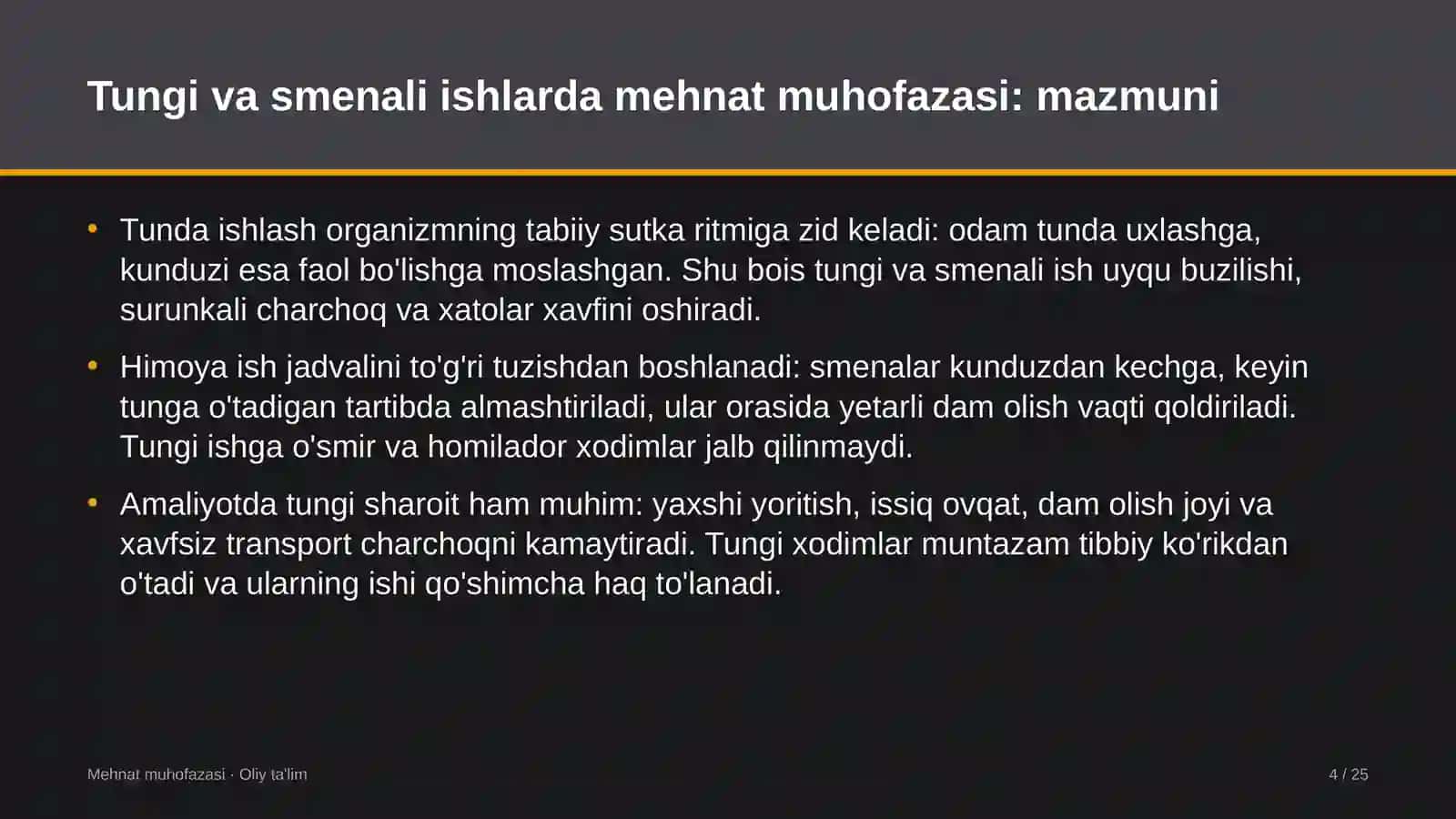xalq deputatlari kengashlarida tungi va smenali ishlarda mehnat muhofazasi 9559 4