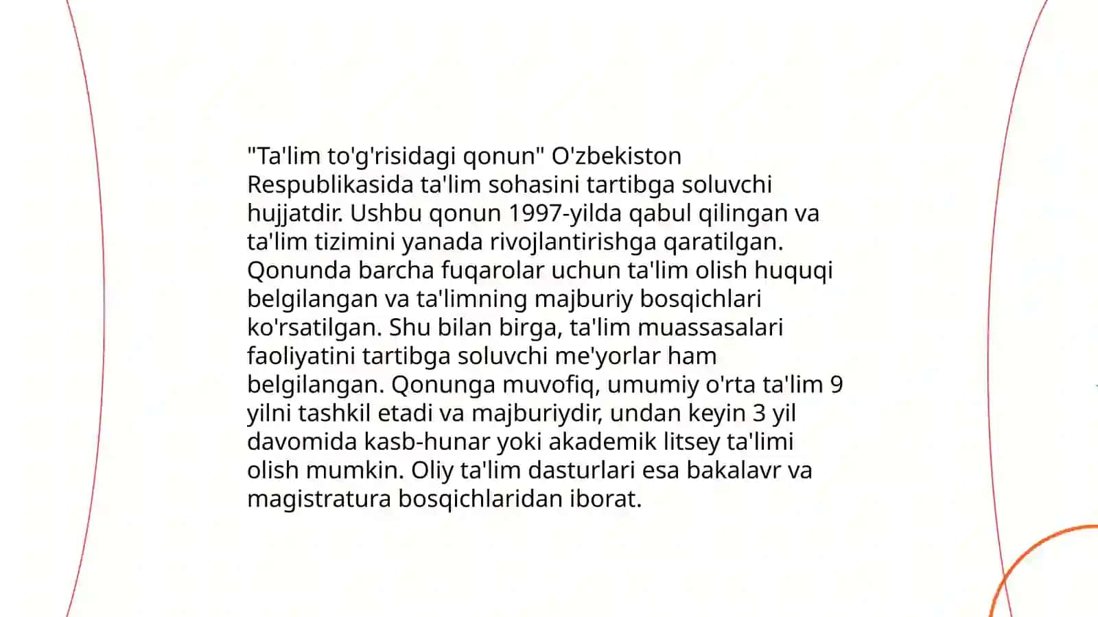 Ona tili taʼlimi jarayonini tashkil etishda qoʻllaniladigan huquqiy-meʼyoriy hujjatlar 4