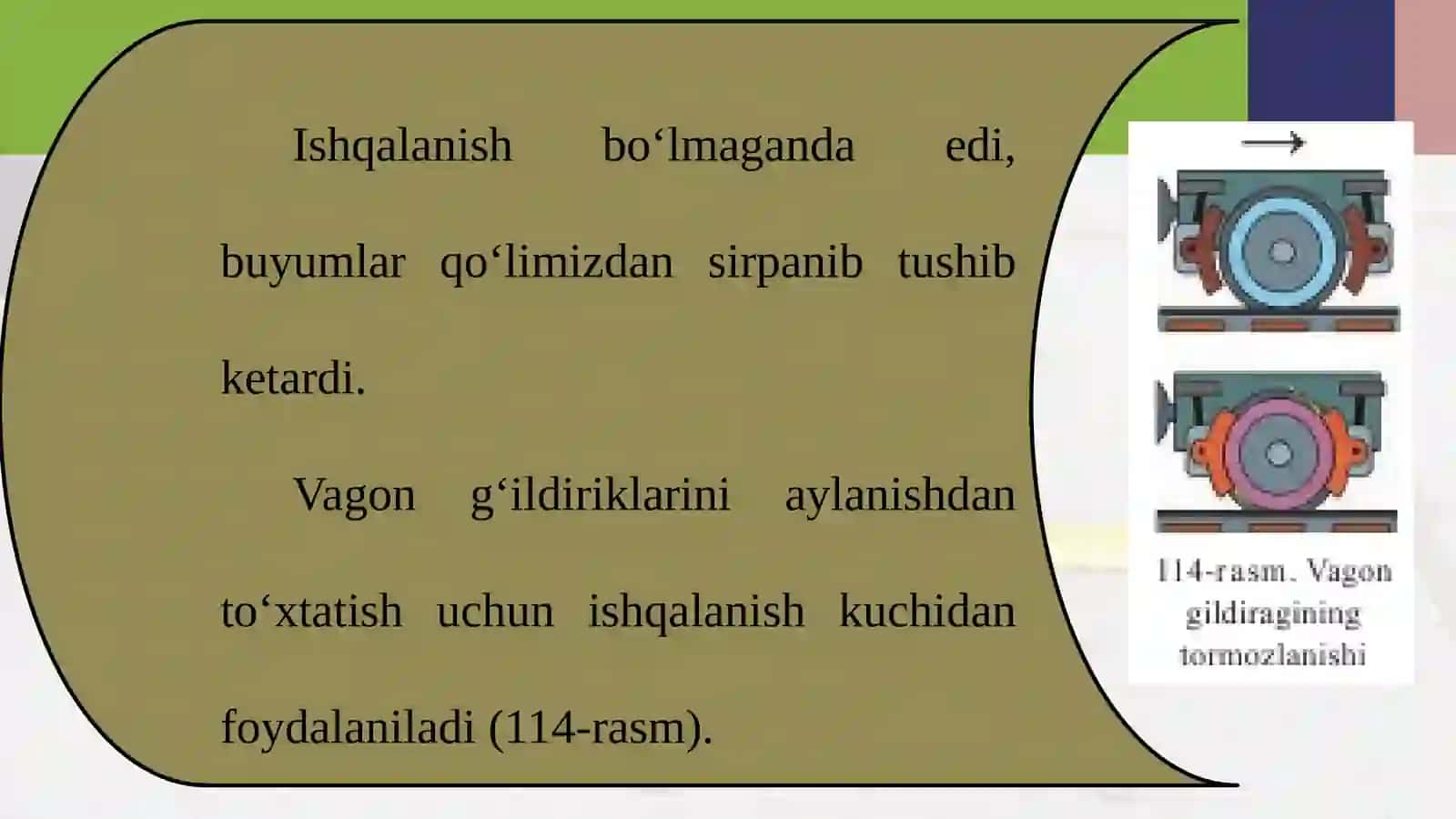 7-sinf Fizika fanidan Tabiatda va texnikada ishqalanish mavzuda ochiq dars ishlanma 4