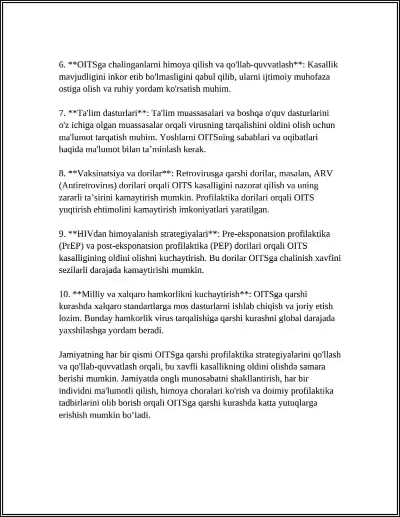 OITSga qarshi profilaktika asoslari 4