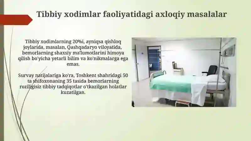 Tibbiyot xodimlari faoliyatida etika va deontologiya masalalari 4