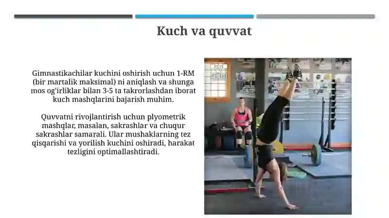 Gimnastikada jismoniy tayyorgarlik 4