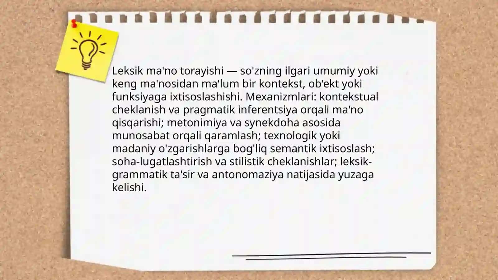 Ma'noning torayishi 4