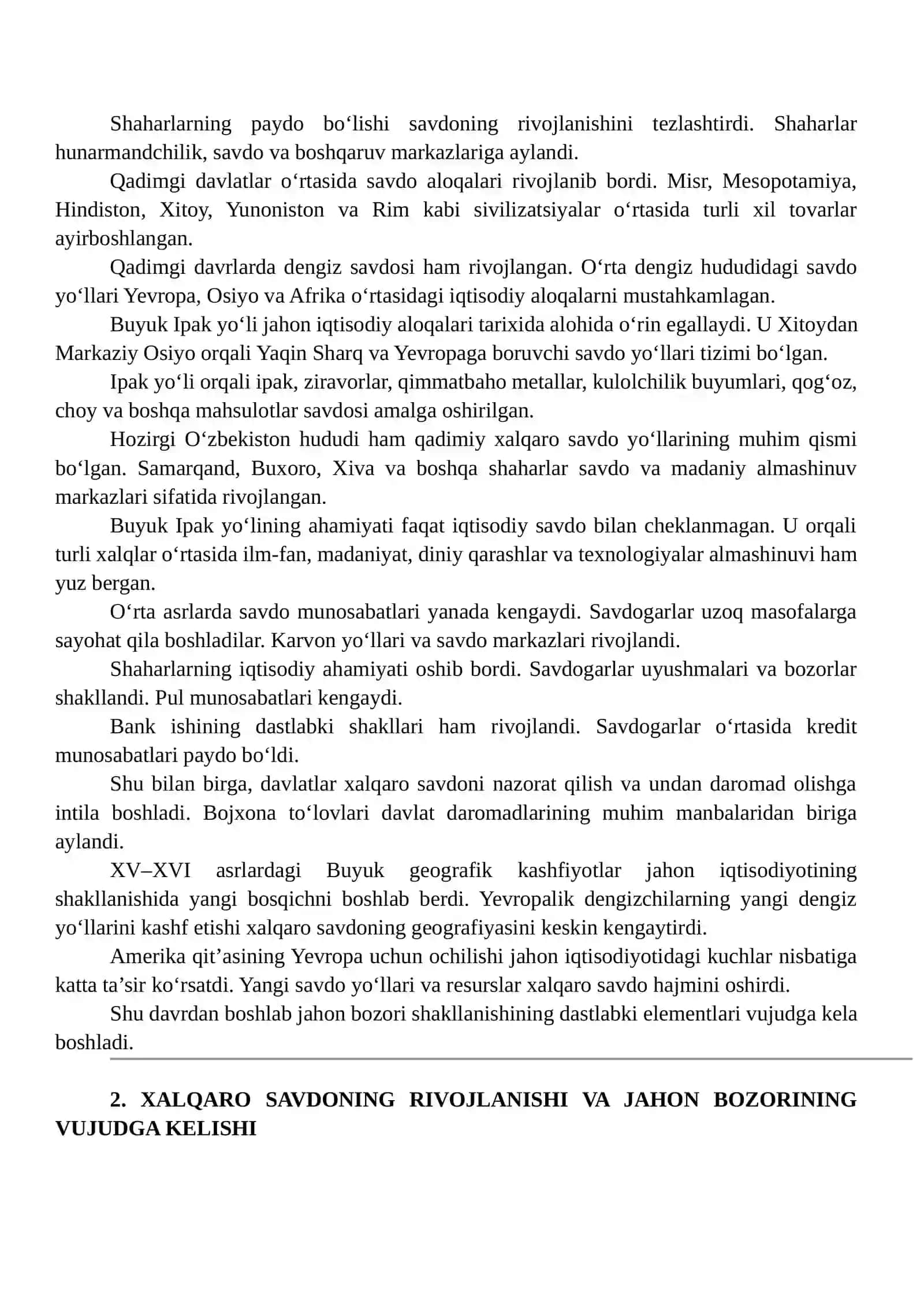 JAHON IQTISODIYOTINING SHAKLLANISH BOSQICHLARI 4
