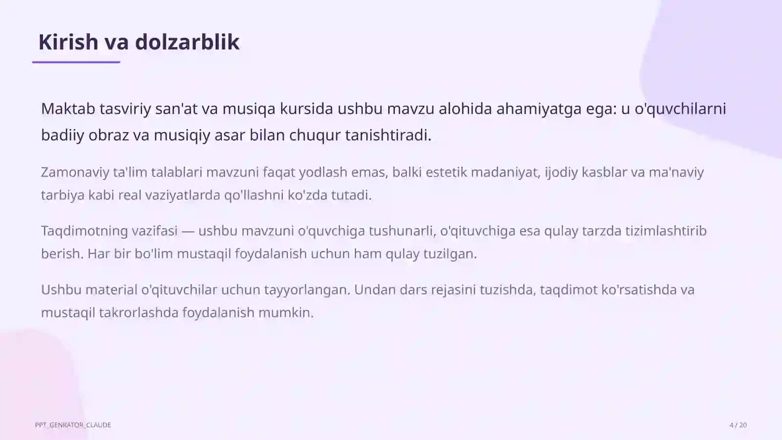 Me'morchilik yodgorliklari: Registon va Ichan-qal'a (6-sinf) 4