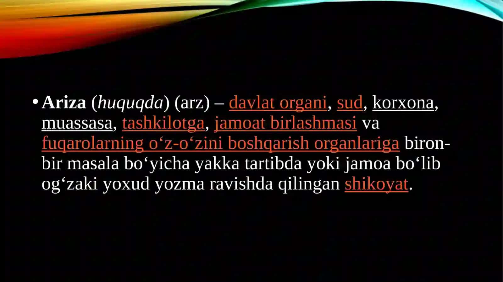Malumotaxborotxujjatlari: Ariza Ishonchnoma Tilxat Tavsifnoma 4