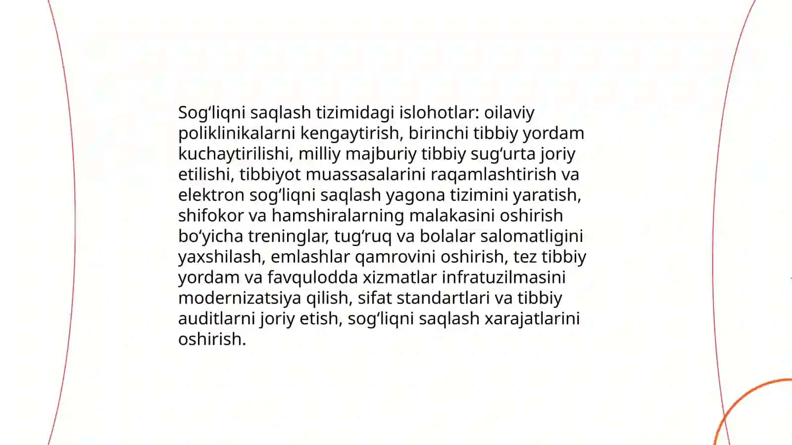 O‘zbekiston Respublikasida ijtimoiy sohadagi islohotlar 4