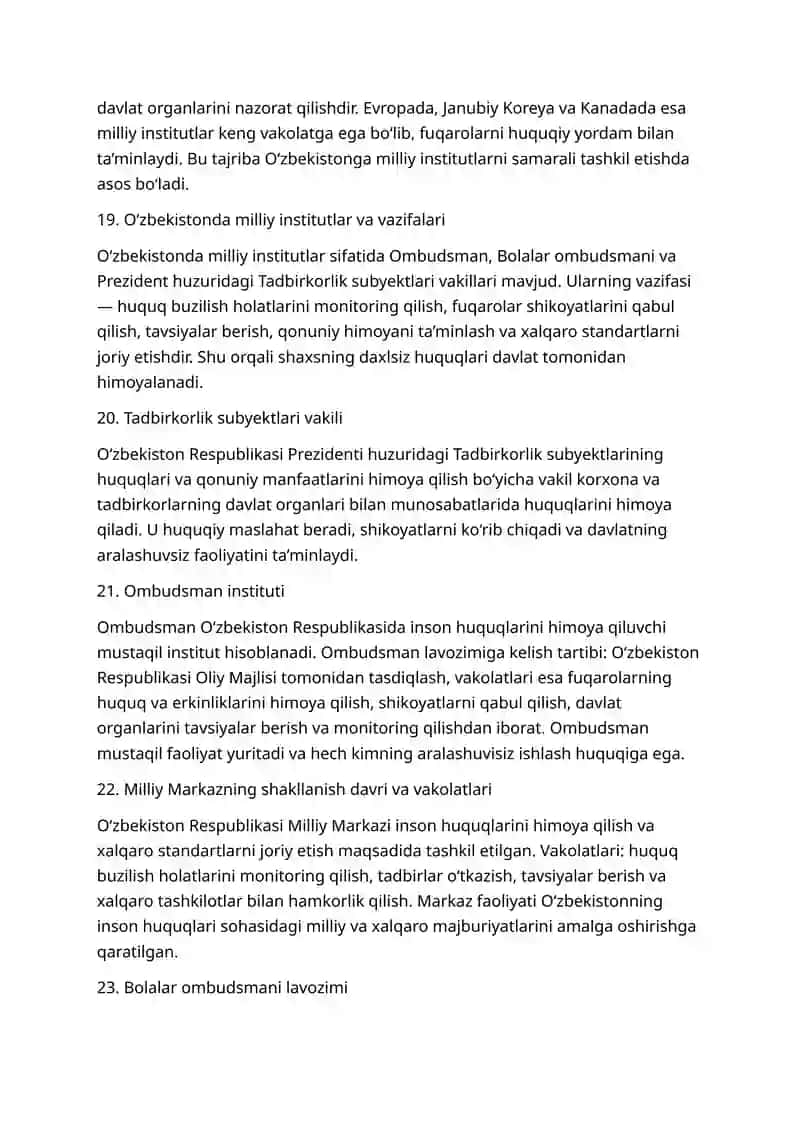 Inson huquqi fanining tushunchasi va predmeti 4