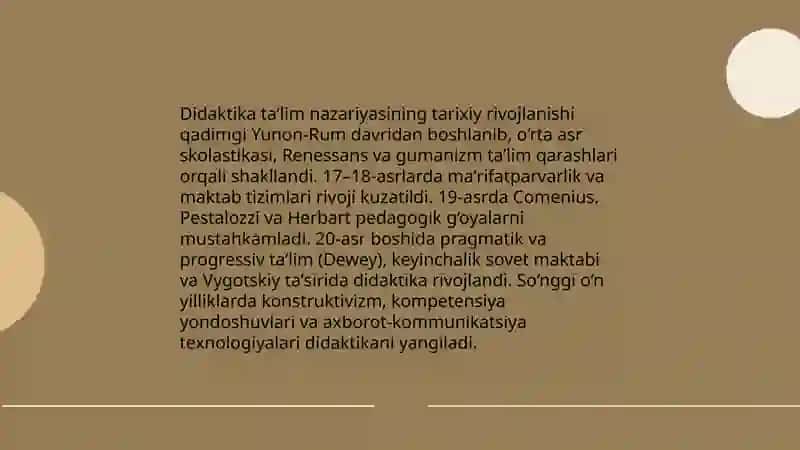 Didaktika ta'lim nazariyasi sifatida 4