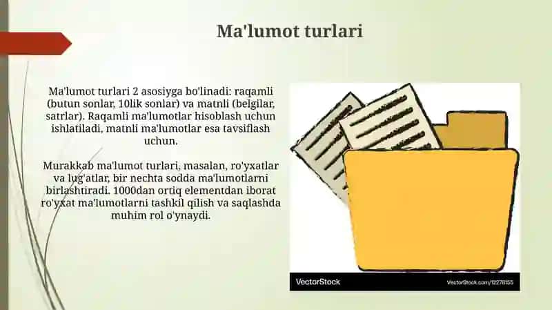 Ma'lumot axborot hujjatlari 4