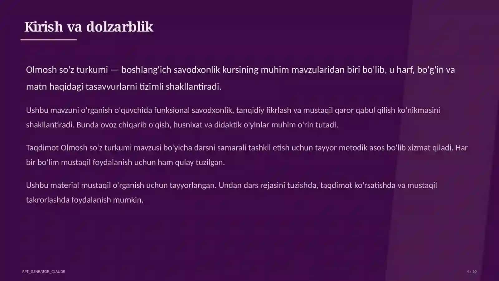 Olmosh so'z turkumi (4-sinf) 4