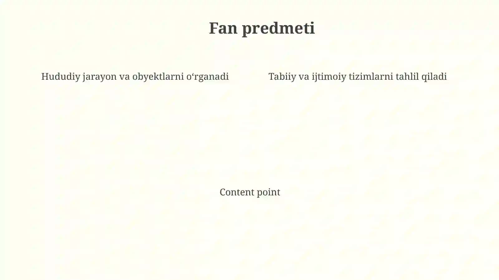 Geografik tadqiqot usullari fanining mazmuni mohiyativametodologiyasi 4