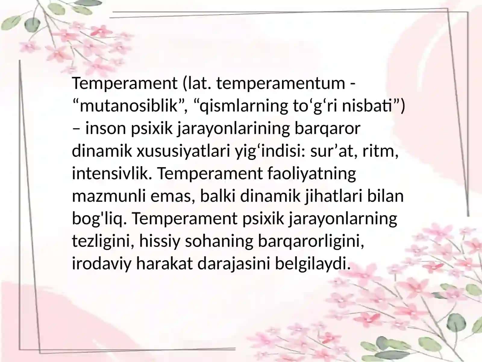 Temperament 4