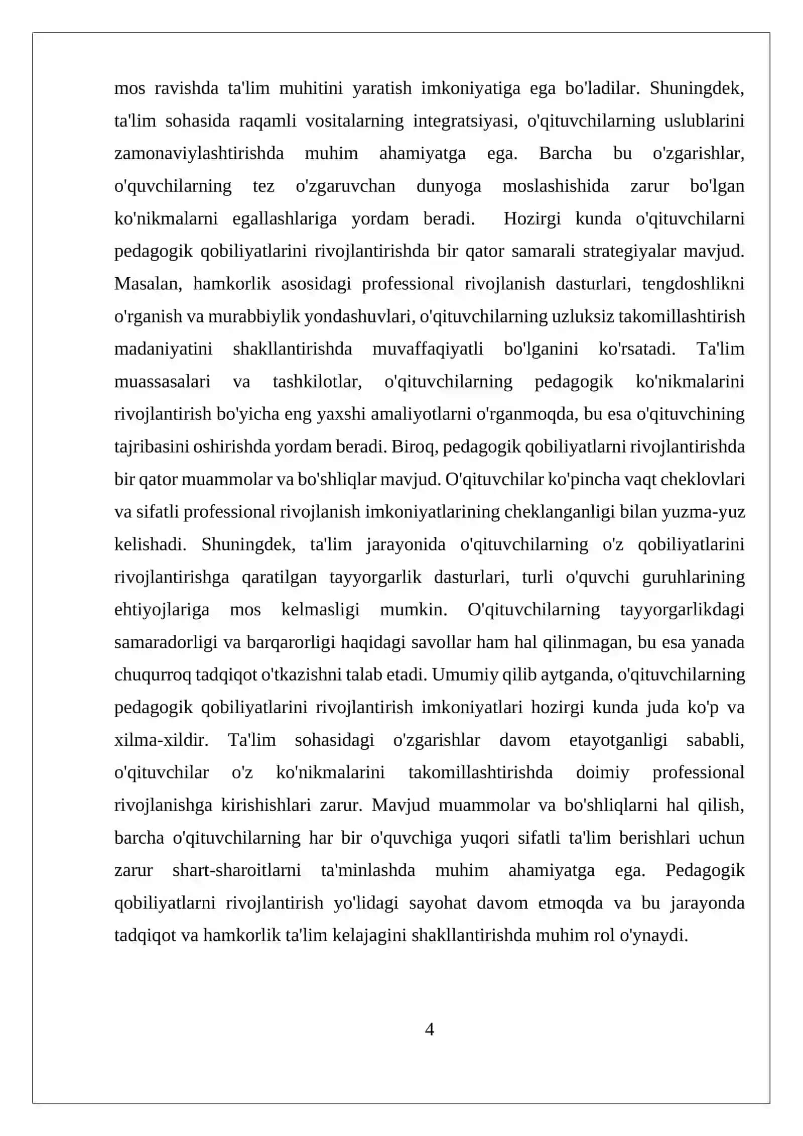 O'qituvchilar Pedagogik Qobiliyatlarini Shakillantirish Imkoniyatlari 4