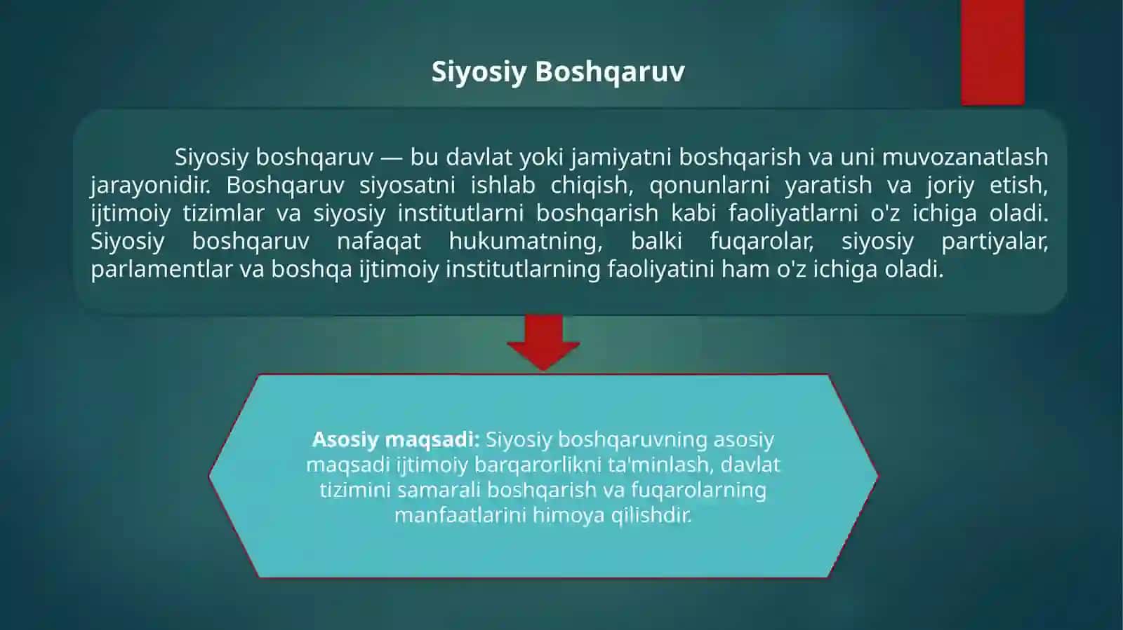 Siyosiy menejment va siyosiy boshqaruv 4