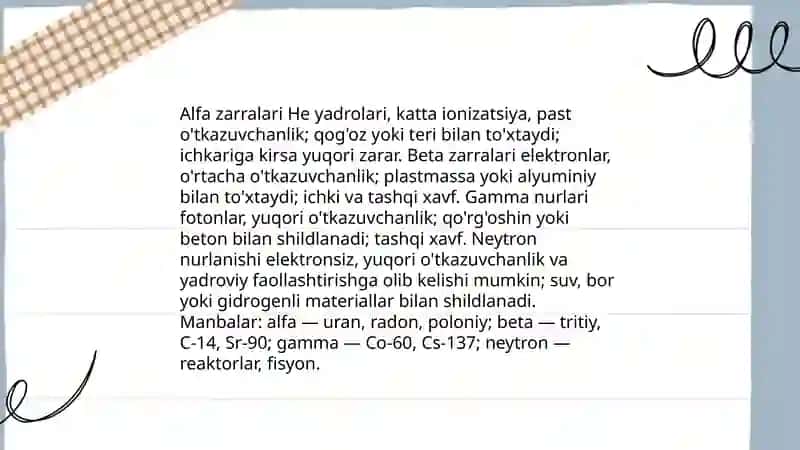 Radiatsiya xavfsizligi 4