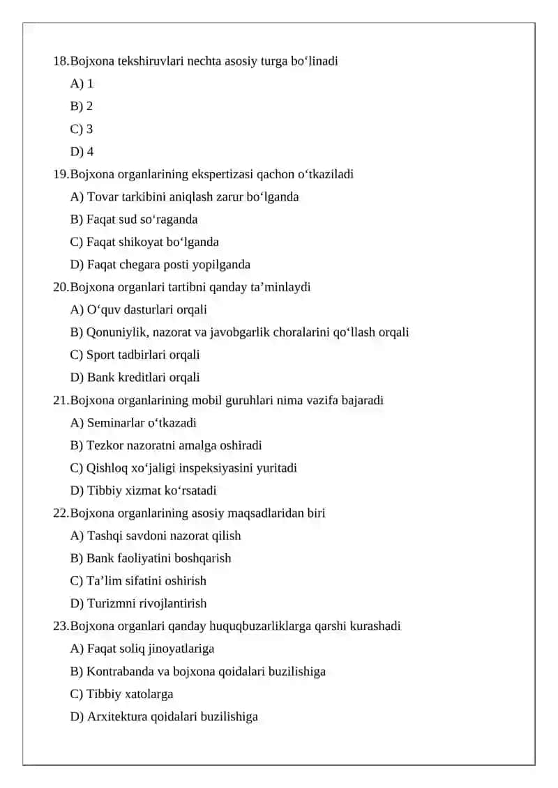 Bojxona organlarining huquqni muhofaza qilish faoliyatini amalga oshirishdagi roli 4