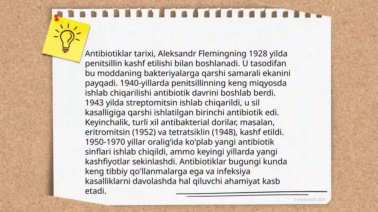 Mikroorganizmlar orasida antibiotik hosil qiluvchilar 4