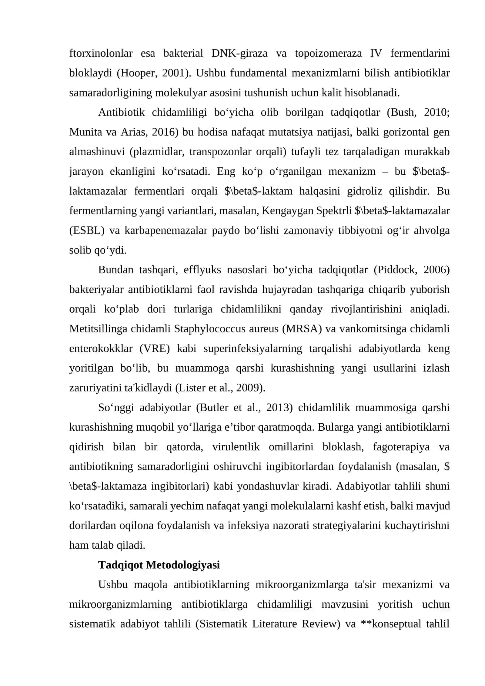 Antibiotiklarning mikroorganizlarga ta'sir mexanizmi 4