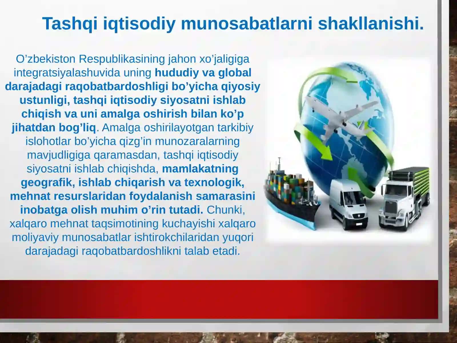 Jahon iqtisodiyotini globallashuvi muammolarining oqibatlari va hal etish yoʻllari 4