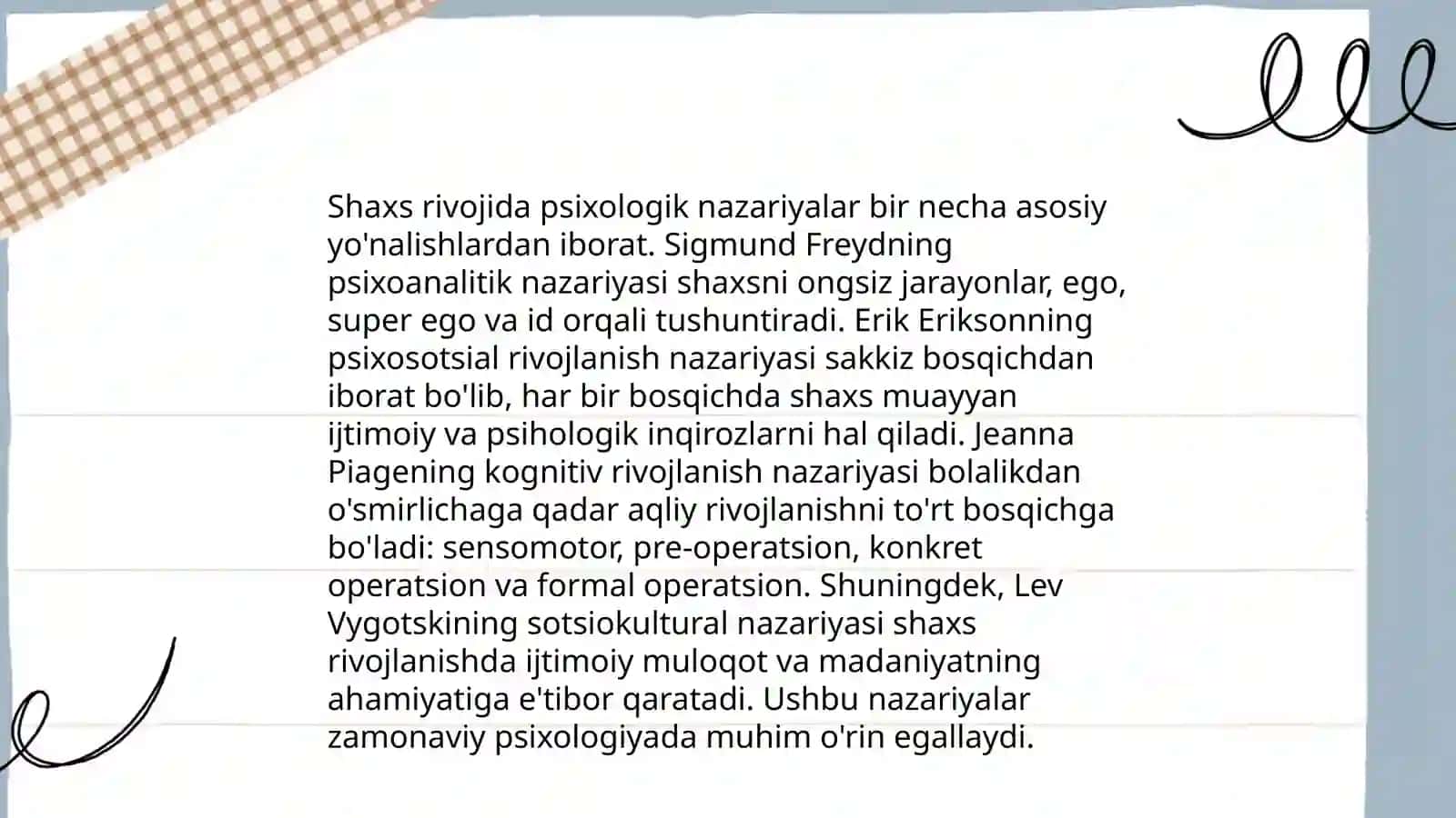 Shaxs Shakllanishi va Tarbiyasi 4