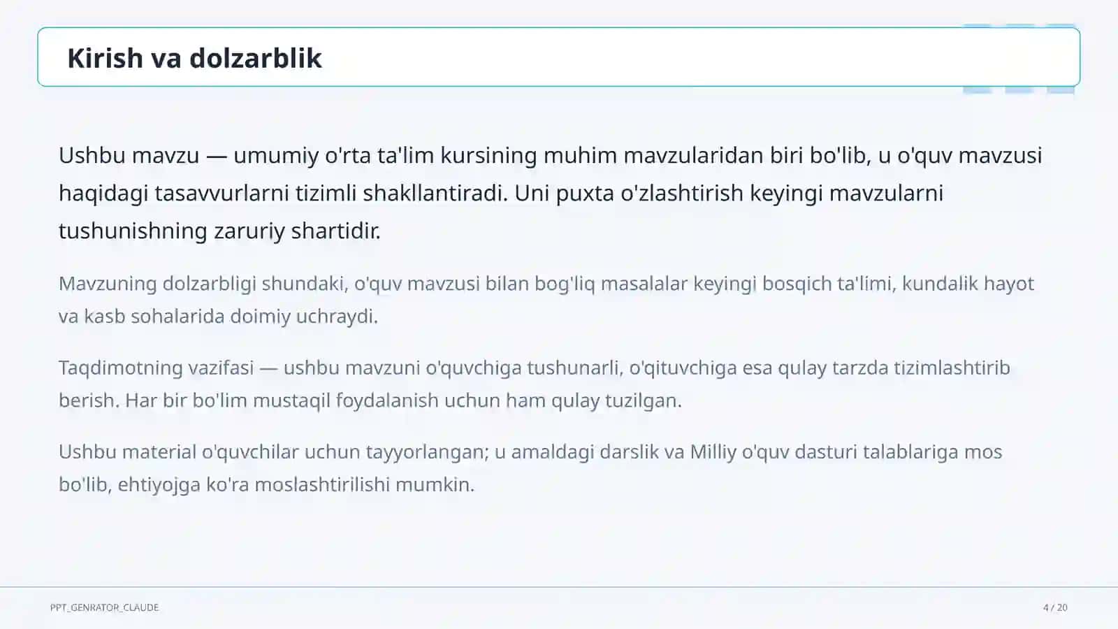 Inklyuziv ta'lim: alohida ehtiyojli o'quvchilar bilan ishlash usullari 4