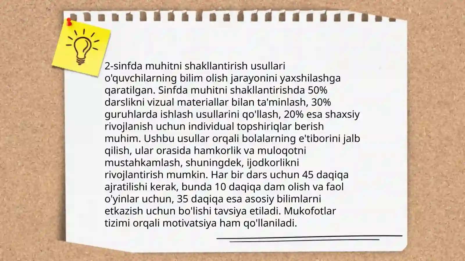 Sinf jamoasini tashkil etish va tarbiyalash 4