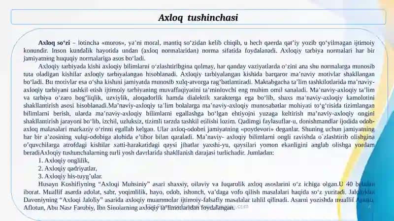 MAKTABGACHA YOSHDAGI BOLALARNING MA’NAVIY, AXLOQIY TARBIYASIDA VATANPARVARLIK, INSONPARVARLIK HIS-TUYG’USINI SHAKLLANTIRISH 4