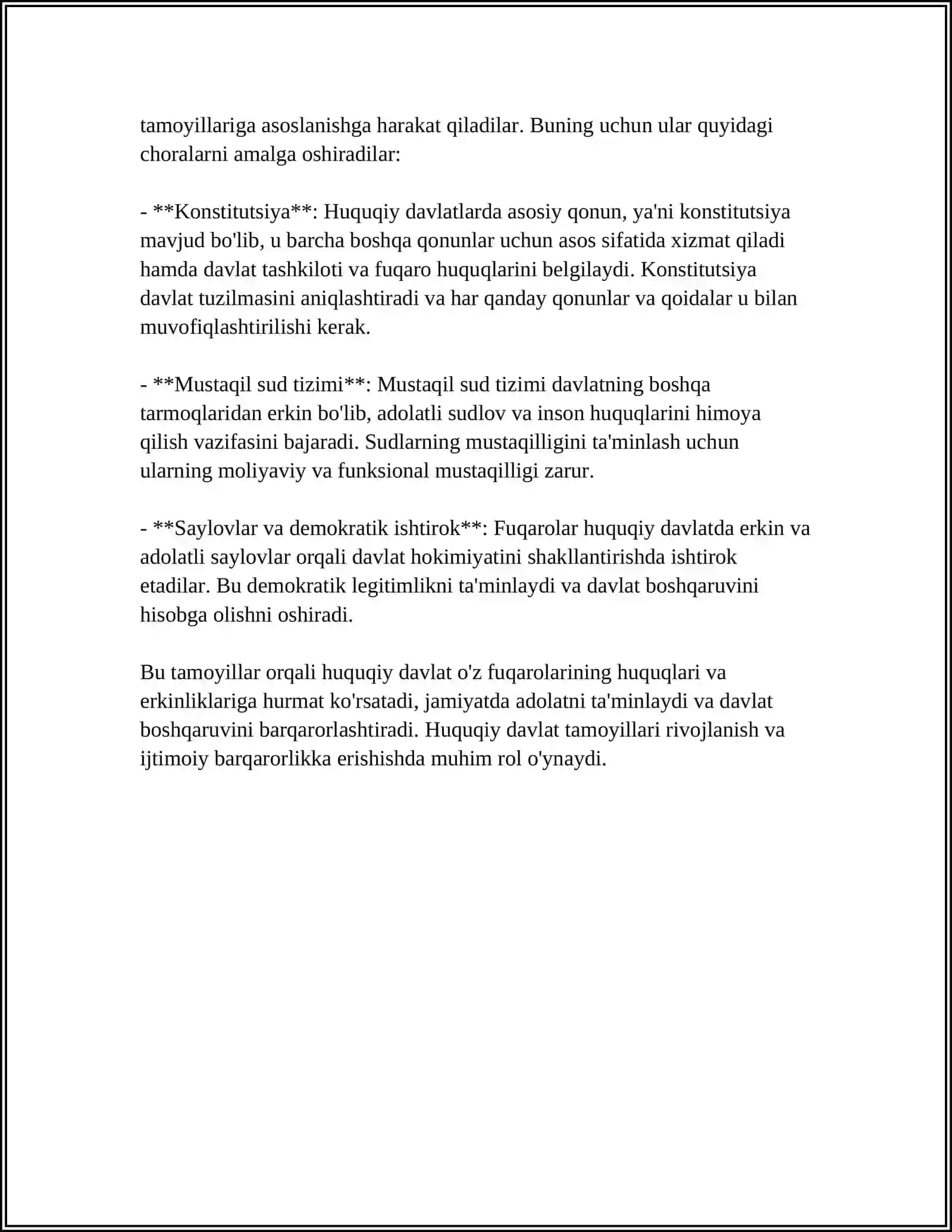 QONUN USTUVORLIGI TA'MINLASHNING ASOSIY MEZONLARI 4