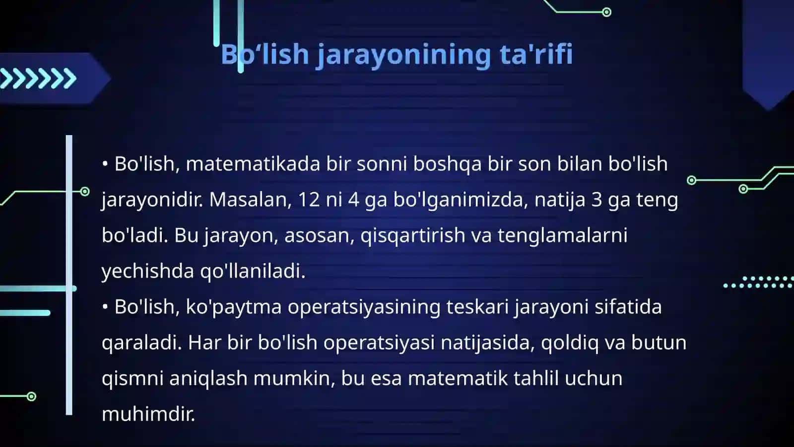 Koʻpaytmalar va boʻlish 4