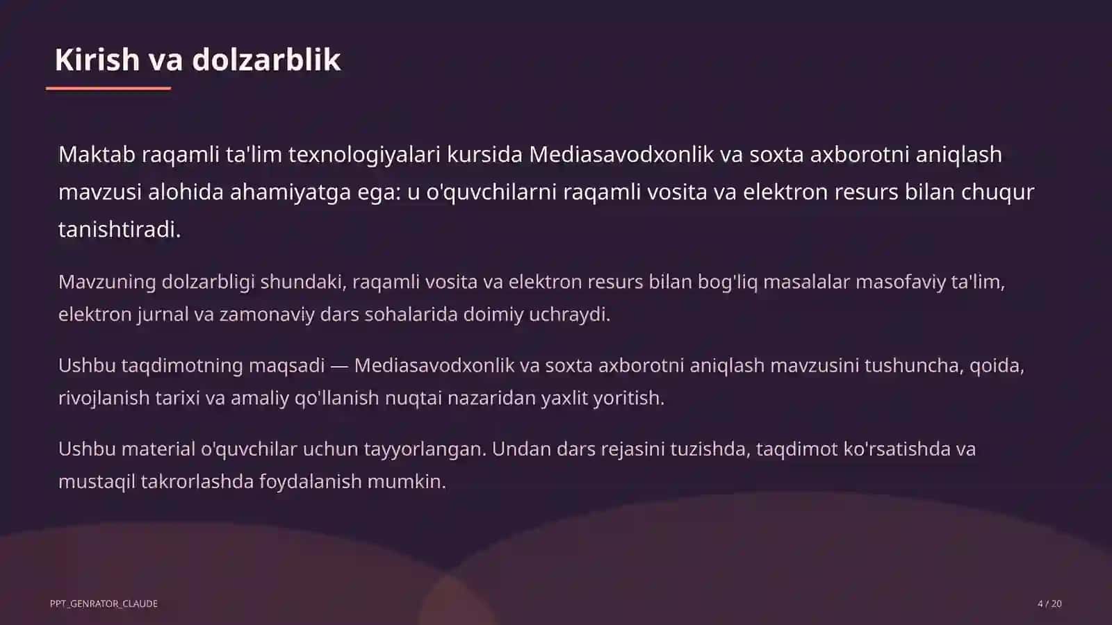 Mediasavodxonlik va soxta axborotni aniqlash 4