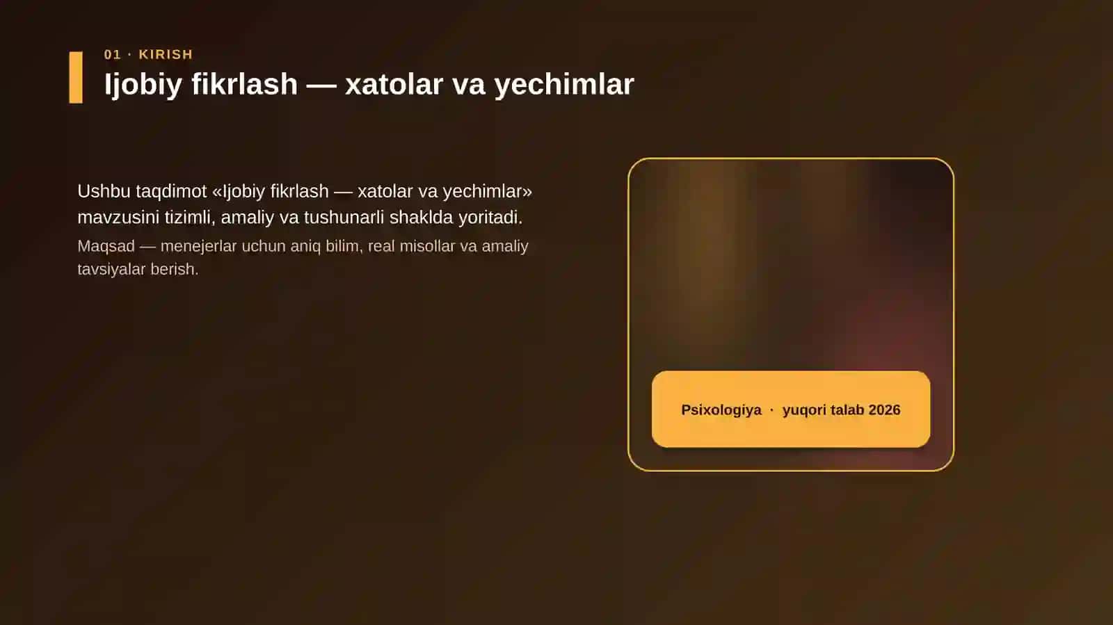 Ijobiy fikrlash — xatolar va yechimlar 4
