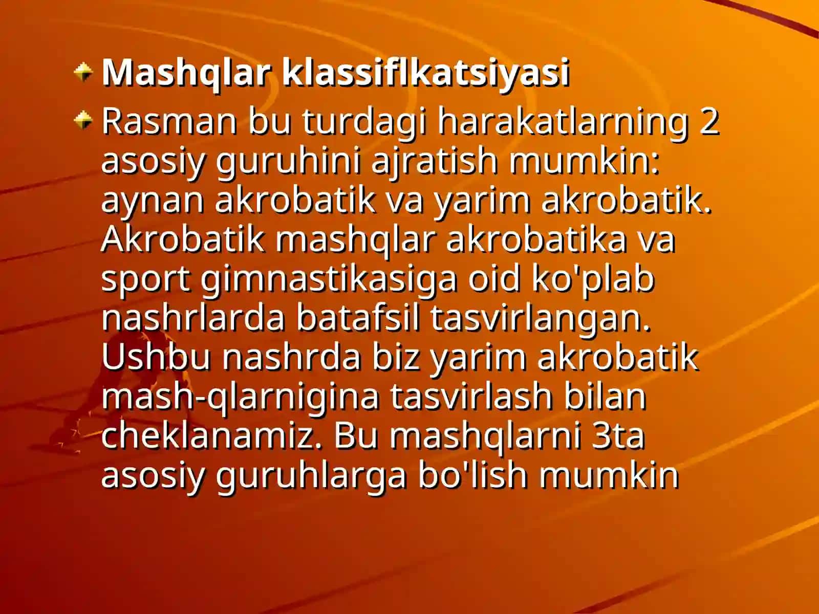 AKROBATIK MASHQLAR 4