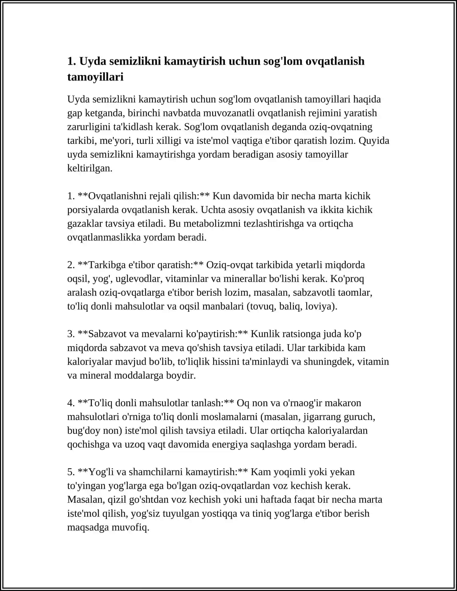 UYDA KOROZIYANI KAMAYTIRISH YOʻLLARI REFERAT TAYYORLAB BER 4